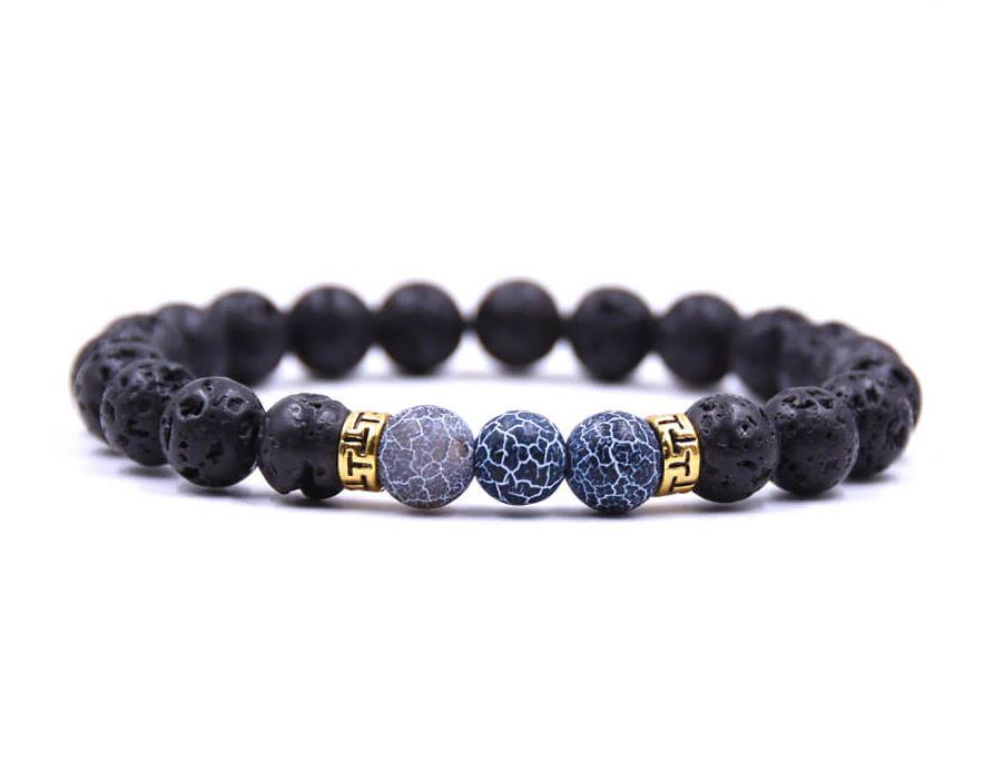 8MM CALMING LAVA STONE BRACELET